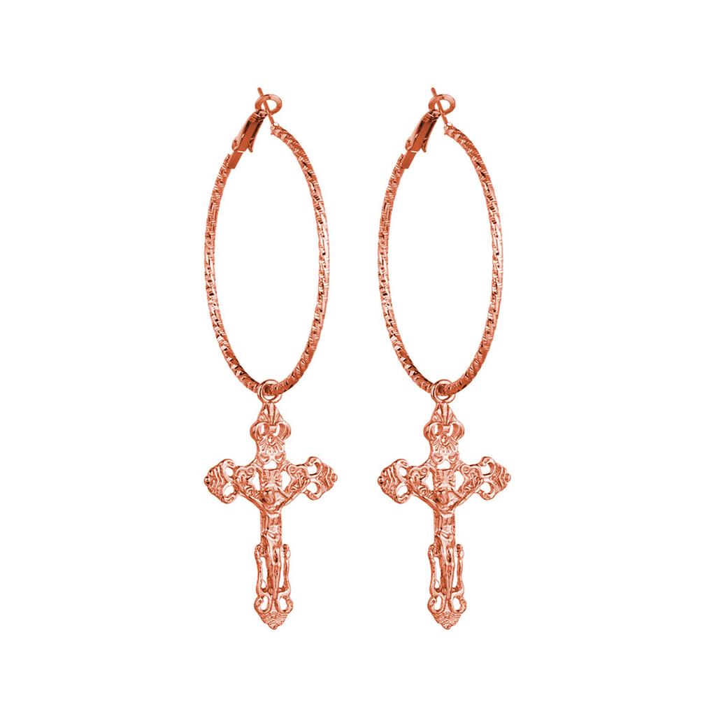 Cross Earrings for Women Cross Pendant Earrings Drop Earrings Vintage Jewelry Accessories