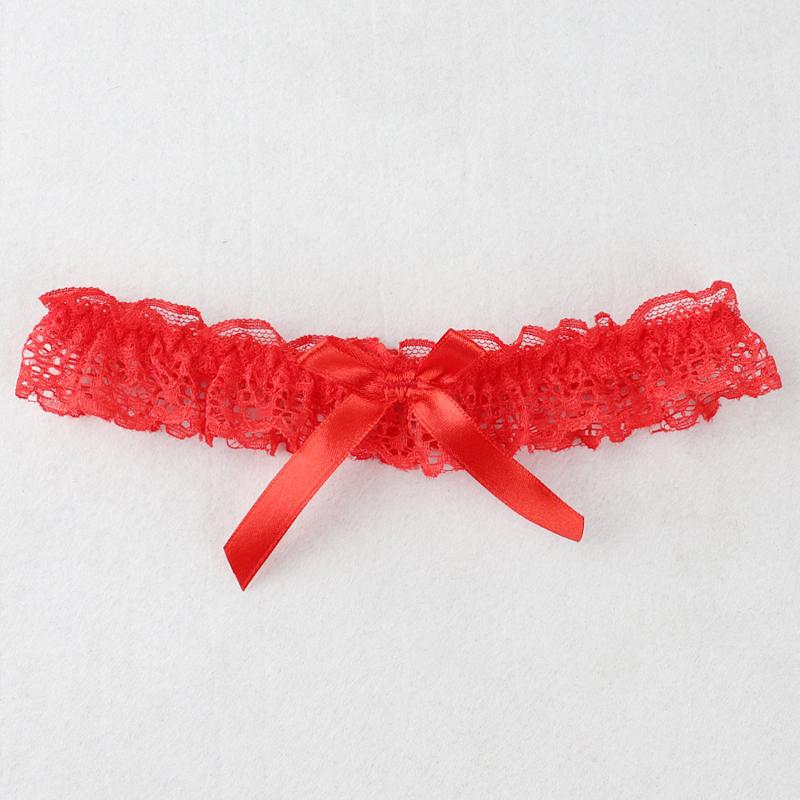 Sexy Fashion Lingerie Wedding Garter Belt Bride Cosplay Party Accessories Bowknot Flower Lace Elastic Leg Ring Bridal Leg Garter