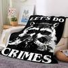 1pc Let's Do Crimes Wudy, Soft Warm Throw for Home, Office, Trave, All-Season Cozy Bedding Gift, Office Cozy Accessory 1135