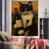 Funny Fashion Dog Cat Art Tapestry Decoration Bedroom Dormitory Background Cloth Holiday Home Party Living Room Club Tapestry