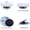 2/4/6Pcs Round Frame Convex Blind Spot Mirror Safety Driving Wide-angle 360 Degree Adjustable Clear Rearview Mirror Car Accessories