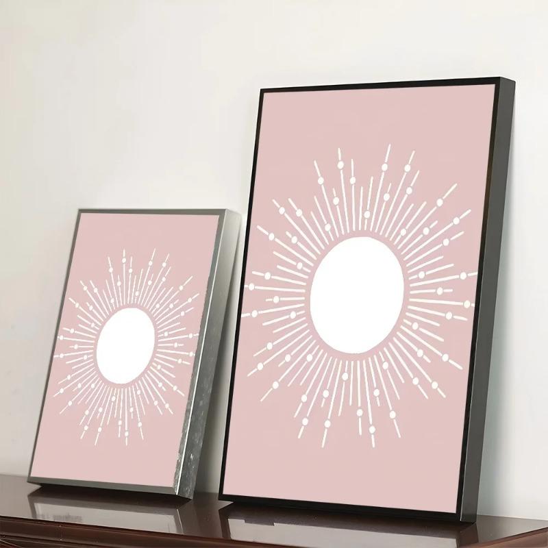 1ks Růžový Motýl Slunce Duha Sedmikráska Plakát Papírový Tisk Domov Ložnice Vstup Bar Kavárna Umělecká Malba Dekorace