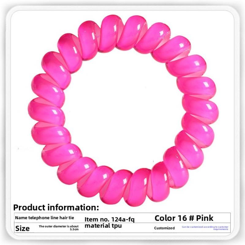 

Аксессуар для волос Желейная конфета Резинка для волос в виде телефонного шнура Повязка для волос Пучок для волос Повязка для волос