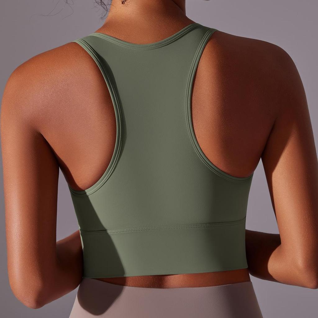 Damers högintensiva stötsäkra yoga-väst och sport-bh
