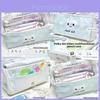 Dot Pattern Cat Pencil Case With Large Capacity For Students And Office Use
