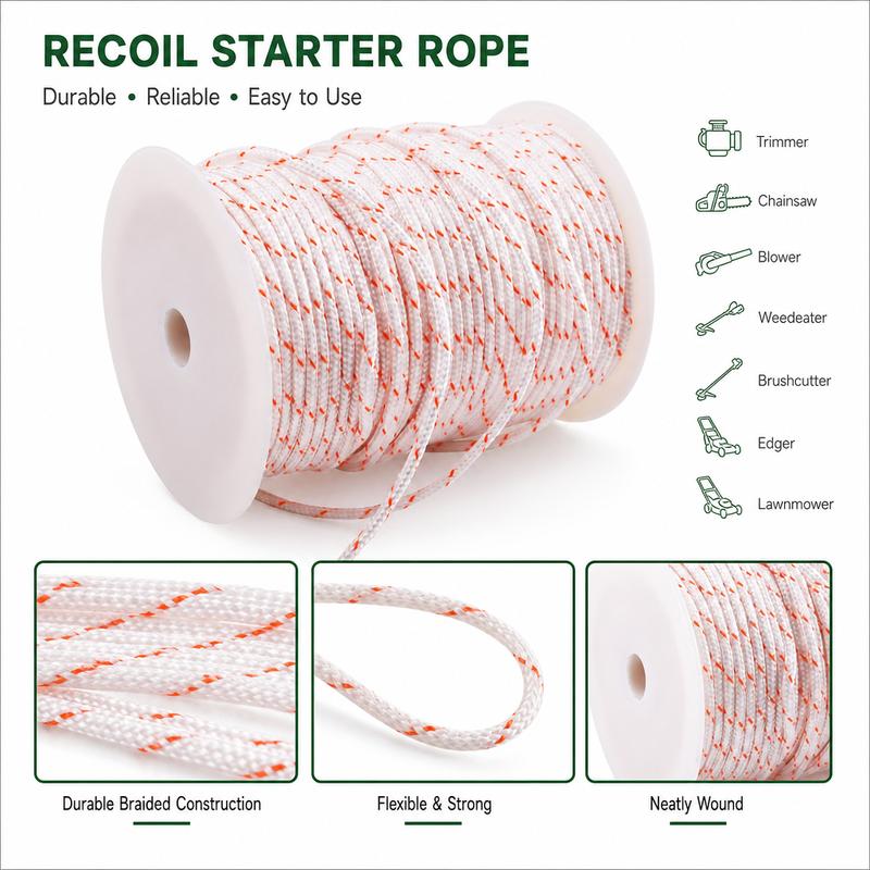 3.5mm 100M Recoil Starter Rope Pull Cord Universal For Stihl MS170 MS180 MS210 MS230 MS250 017 018 019T 021 023 Trimmer Chaaw
