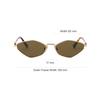 MIU MIU Solid Color Design Metal Irregular Shape Sunglasses Women Sunglasses Gold SMU56ZE5AKFE09ZC056