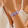 Rhinestone Polymer Clay Braid Rope Bracelet Colorful Bohemian Beach Jewelry  Women