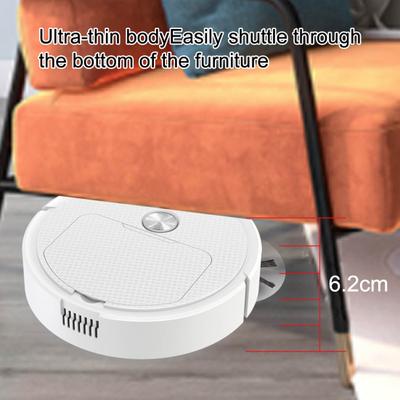Aspirateur Robot et Laveur Combo Rechargeable Balayage Aspiration Lavage 3-en-1 Aspirateur Robot Mini Robot Balayeur pour Sol Dur