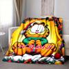 Custom 1pc Garfield Christmas Celebration Blanket, Soft And Comfortable Blanket, Casual Warm, Camping Travel Blanket, Birthday Gift Q91267