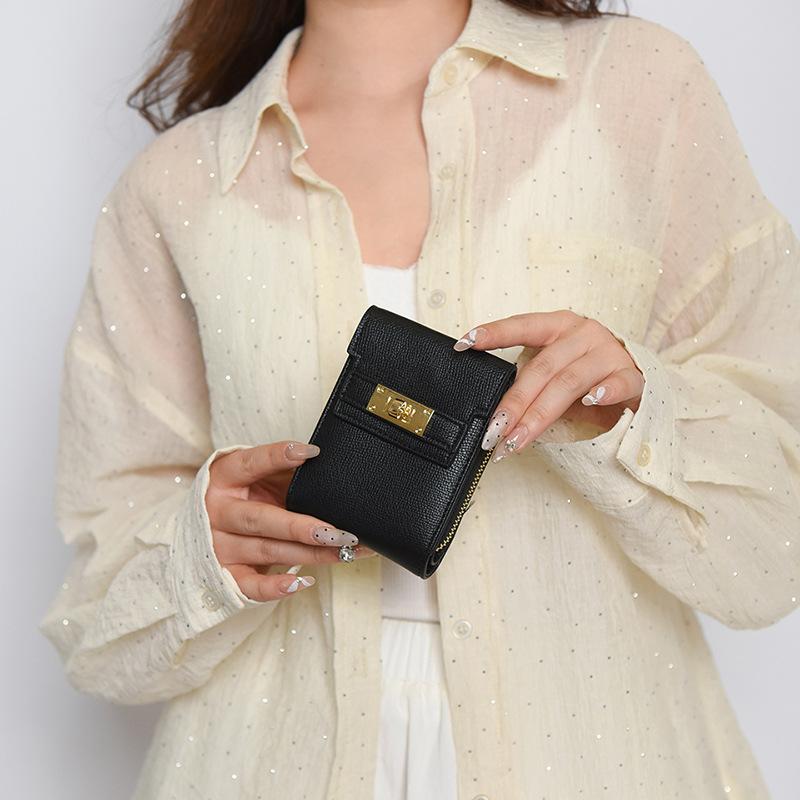 Women's Wallet Women's Small Wallet Women's Simple Texture Folding Fashion Short Clutch Wallet