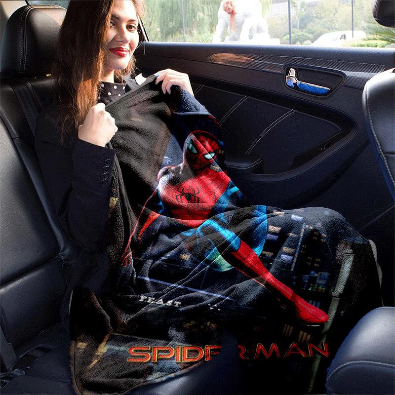 1pc Spider-Man Printing Blanket - Soft, All-Season Throw for Living Room, Bedroom,Personalized Gift with Adorable Cartoon Design