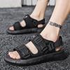 Mode Neue Herren Sandalen Weich Bequem Rutschfest Hohe Qualität Strandurlaub Herren Sandalen Sommer Lässig Flach Dickbesohlt Fahrschuhe