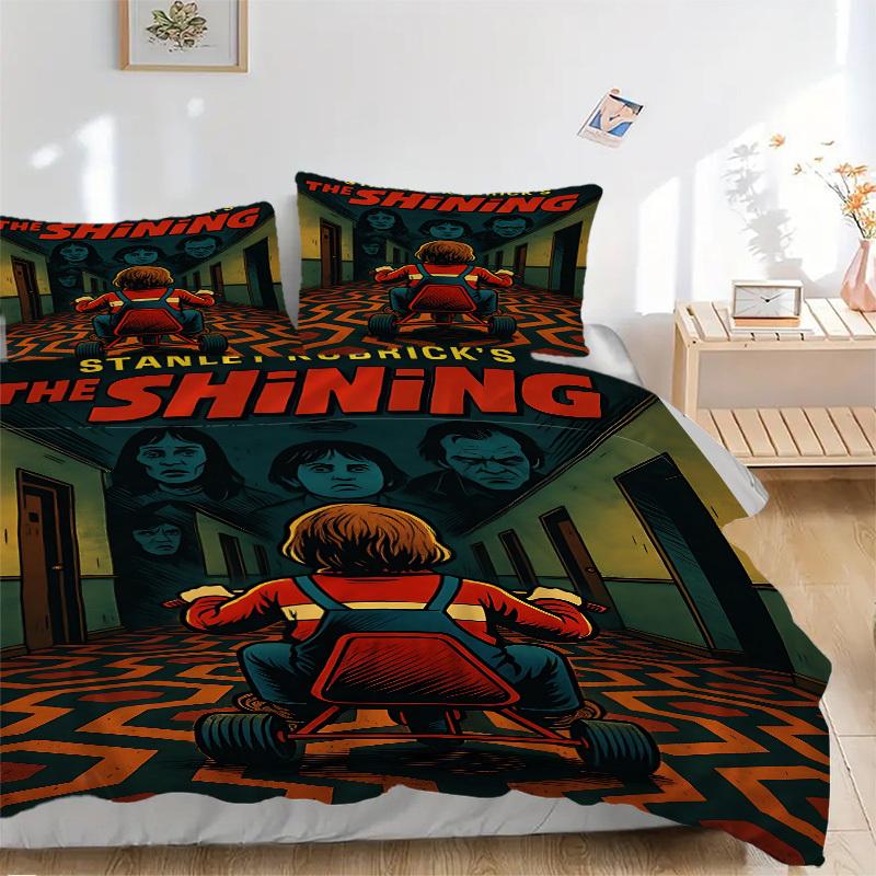 

3pcs The Shining Duvet Cover Set - Includes 1 Duvet Cover and 1/2 Pillowcases (No Insert) yy251107160 135x200cm