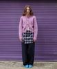 Murmure Pra Low Slit Check Skirt_Pra Skirt