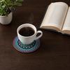 Furniture Protection Coaster 8PCS Coasters, Colorful Wood with Non-Slip Heat Insulation Multi-color Pack Waterproof Drink Holder, for Home Office