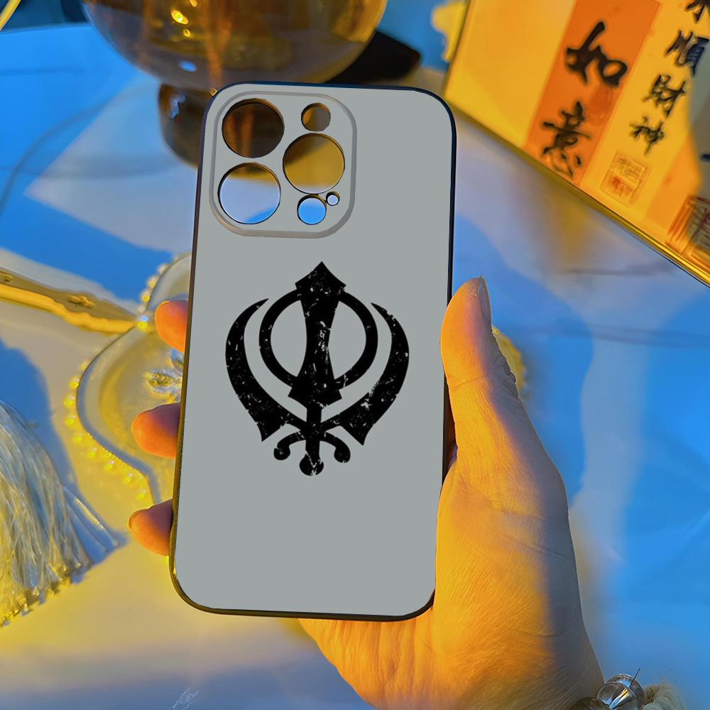 

Sikh Khanda Sikhism SOVEREIGN Phone Case Funda For Iphone 14 13 17 16 11 15ProMax 12 Pro Max Mini Xr Xs X 7 Plus Covers iPhone 11 Pro Max