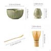 4-teiliges Matcha-Set Schale mit Ausguss Tee
