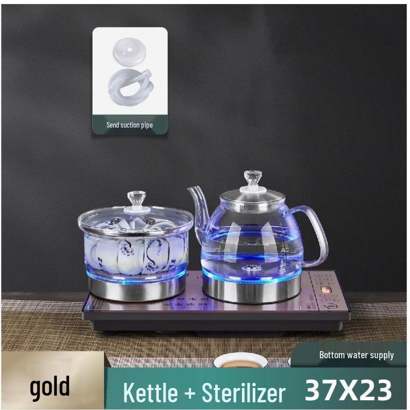 Fully Automatic Tea Set: Integrated Teapot, Water Filling, & Kettle for Home Use