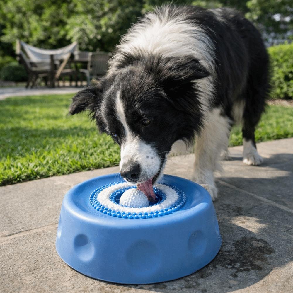 Rolling Ball Pet Feeding Bowl Anti-slip Pet Slow Feeder Creative Dog Treat Bowl  Pet Enrichment