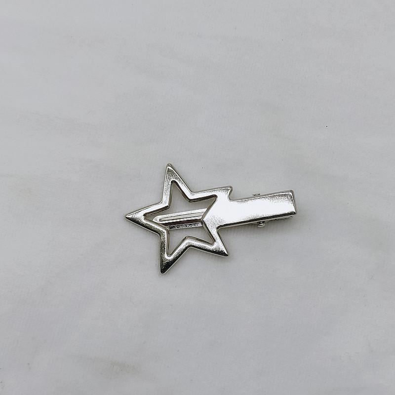 

1 шт., простые серебряные заколки для волос BB, заколки для волос, основа для заколок ручной работы «сделай сам», Y2K, инструменты для укладки волос для женщин и девочек, аксессуары, новинка