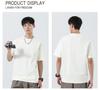 Men's Summer Two-Piece Loose Bamboo Pattern Heavyweight T-Shirt