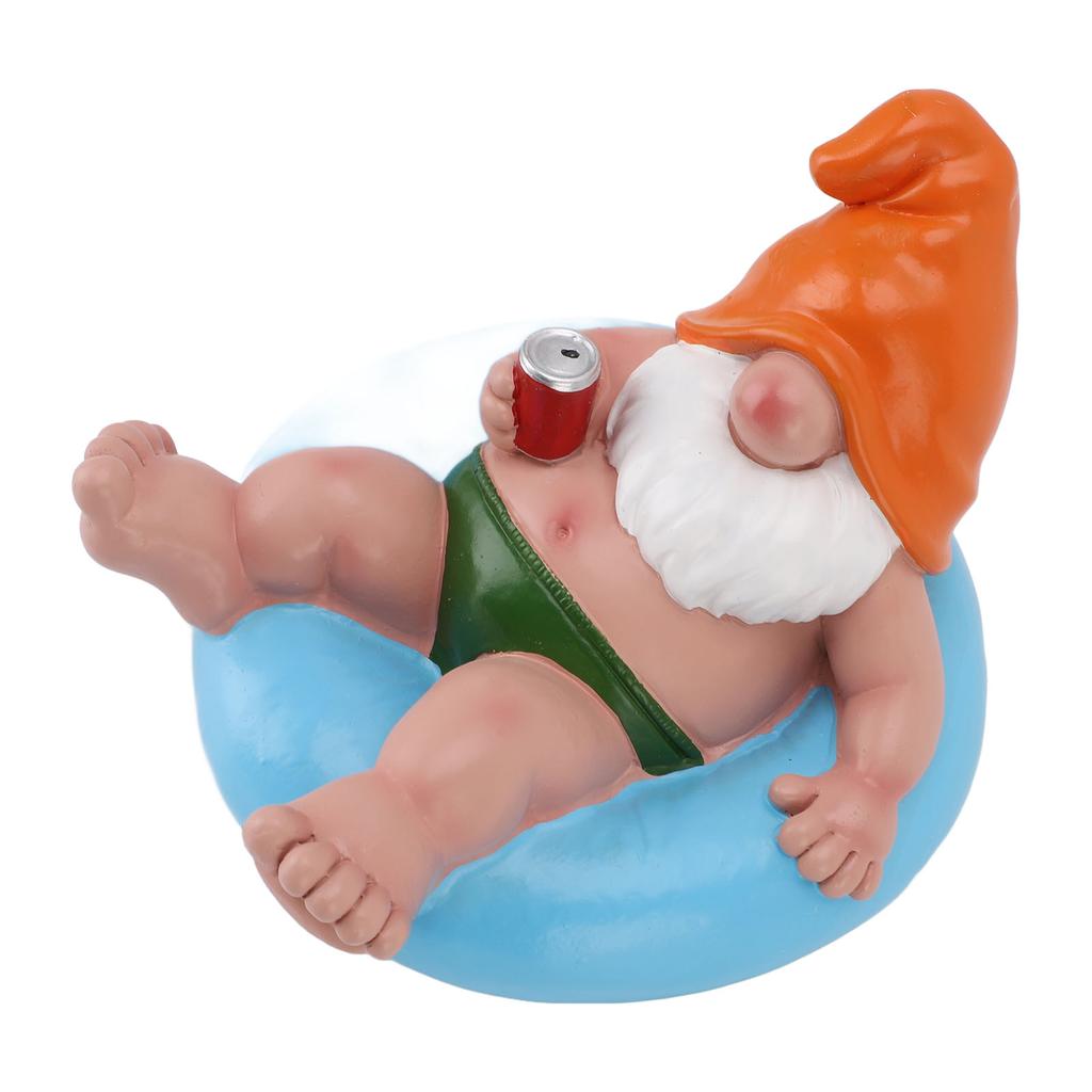 Pool Schwimmer Gnom Statue Harz Pool Party Entspannung Lustig Garten Schwimmende Gnom Figur für