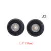 1" - 3.5" Rubber Pu Wheel With Plastic Hub For Rc Airplane Replacement Parts