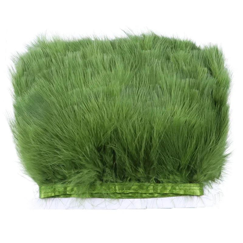 2Meters Colorful Fluffy Marabou Feathers Tassel Fringe Trim Turkey Feather Ribbon Clothes Cuffs Shawl Sewing Flecos Decoration