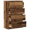 Sideboard Rustic Wood Look 60 x 35 x 98.5 cm Engineered Wood