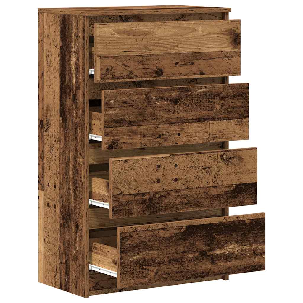 Sideboard Rustic Wood Look 60 x 35 x 98.5 cm Engineered Wood