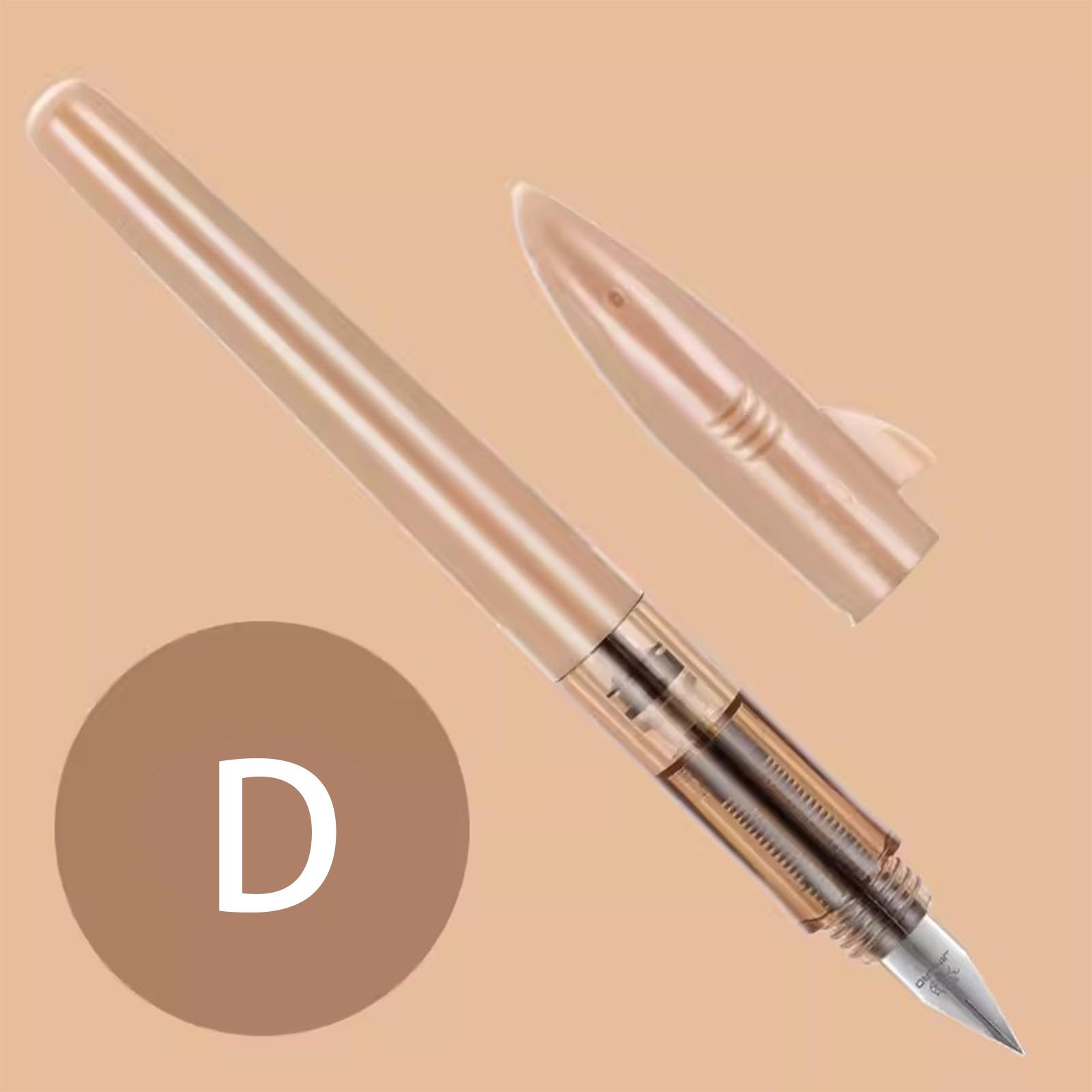 

Jinhao Shark Fountain Pen – 0.5mm F Nib, Smooth Writing Ink Pen – Ideal for Calligraphy, Office & Student Stationery темного кольору хакі