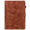For Huawei MatePad SE 11 Case Lily Flower Imprint Leather Tablet Cover with Card Slots