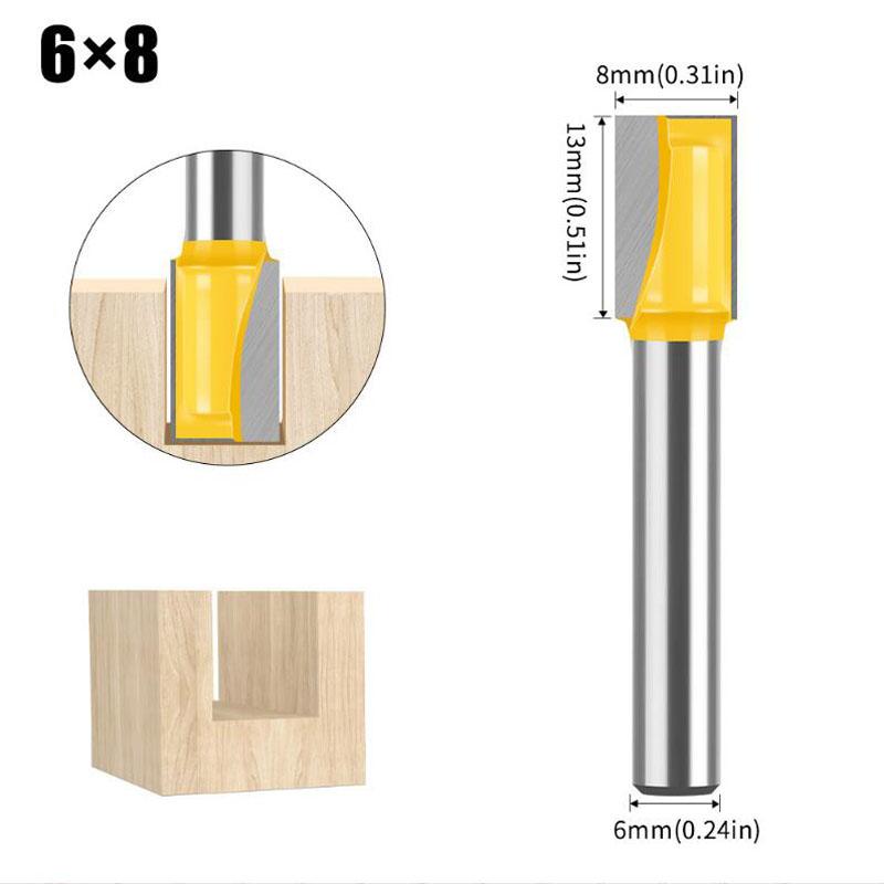 

Фреза для очистки дна 6 мм, твердосплавная, для фрезера, инструменты для деревообработки, фреза для ЧПУ, концевая фреза для дерева 6*8