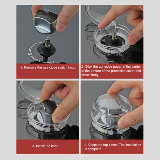 5/10Pcs Gas Stove Knob Cover Dustproof Baby Proof Kitchen Microwave Oven Switch Knob Lock Guard Child Safety Protection Oven Knob Protector