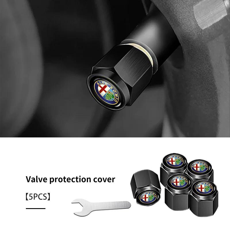 

Car Stickers For Alfa Romeo Car Styling Wheel Tire Valve Cover Caps Auto Accessories For Alfa Romeo Giulietta GT 159 147 156 Mit