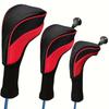 3-Piece Golf Wood Club Covers: Waterproof Polyester Protective Caps for Fairway Woods