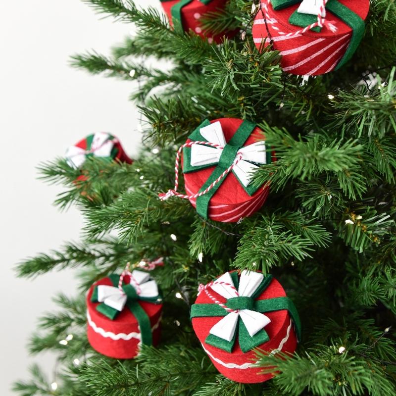 3PCS Lightweight Durable Holiday Gift Package Deck Sustainable Not Toxic Wall Hanging Craft