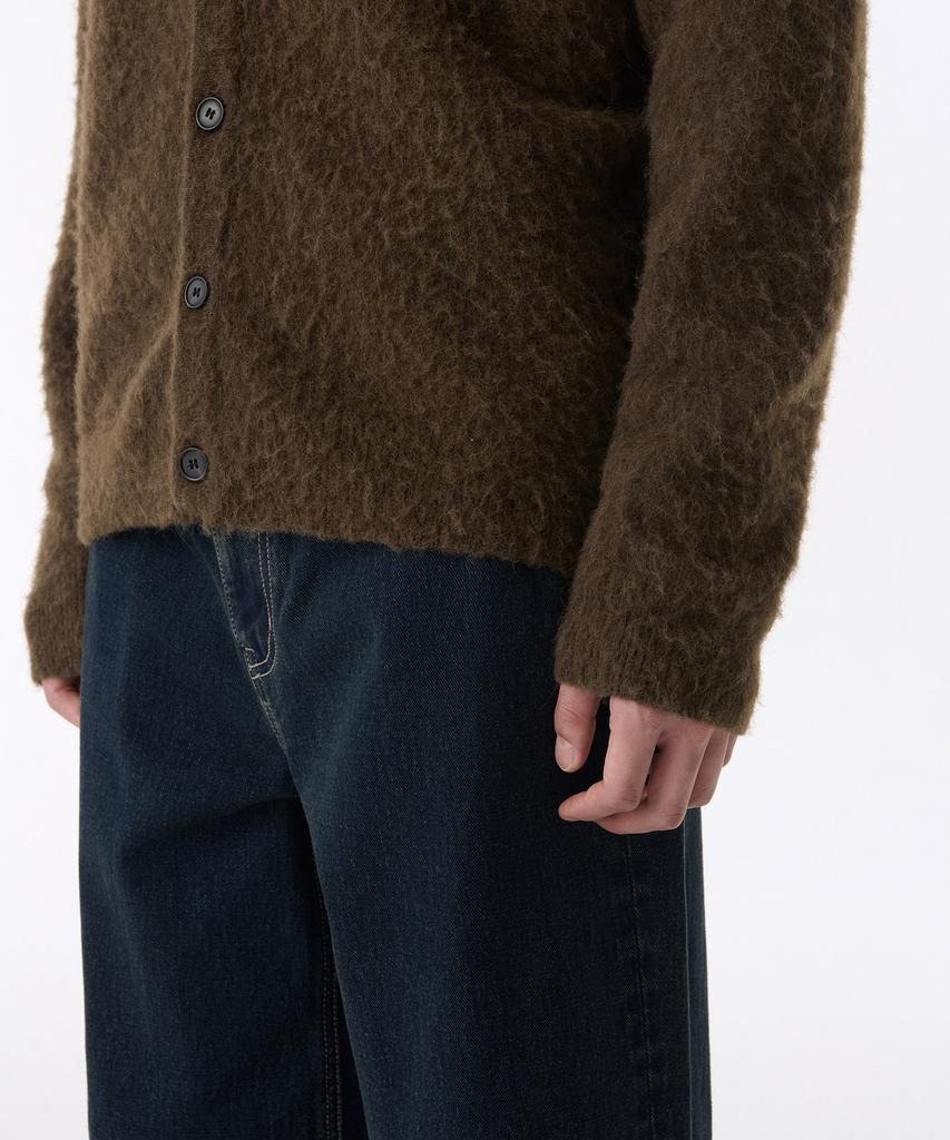 Musinsa Standard Hairy Alpaca Cardigan [Brown]