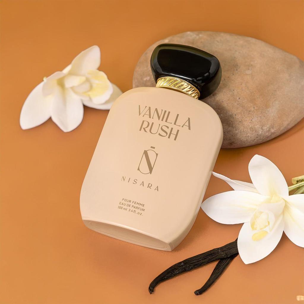 Nisara Vanilla Rush Gourmet Perfume For Woman 100 Ml | Long Lasting Eau De Parfum