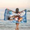 1pc Frozen5 Beach Towel with Custom Name, Beach/Swimming/Bath/Picnic/Camping Towel, Suitable for Seaside Beaches