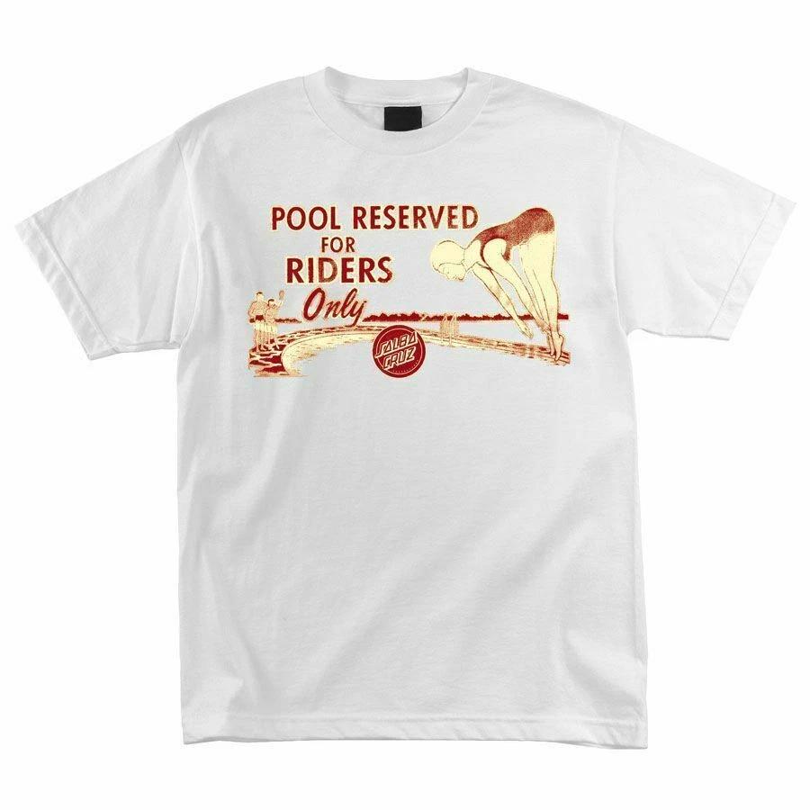 Santa Cruz Steve Alba SALBA RIDERS ONLY Skateboard T Shirt WHITE XXL