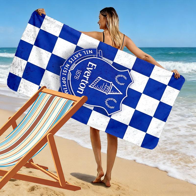 The Blues logo Print Beach Towel, Large Soft Quick Dry Towel for Beach Camping Swimming