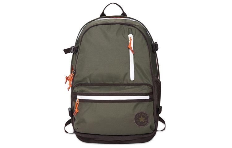 Converse Polyester Backpack Regular Unisex Brown Green 10022108-A01
