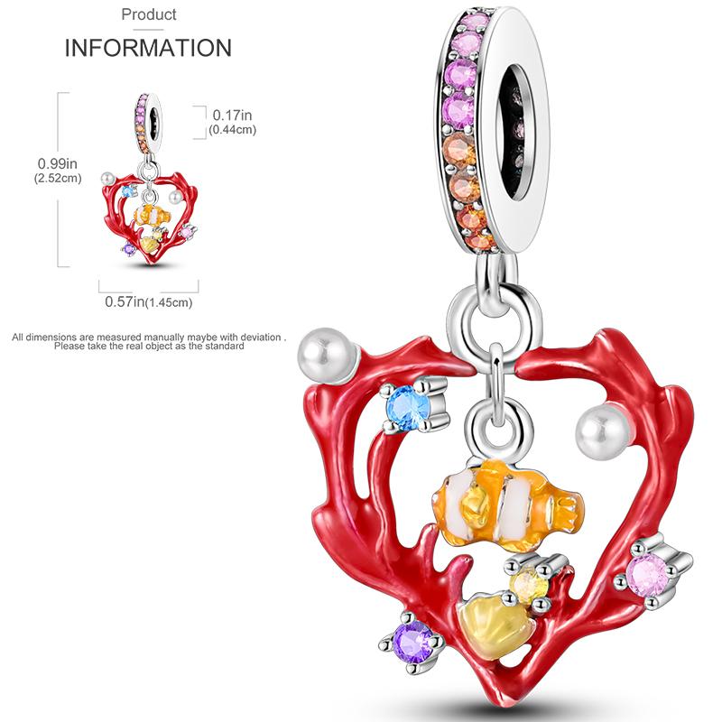 Elk Dinosaur Luminous Firefly Dangle Charm Flower Beads Sale Copper Fit Bangle Bracelet Diy Jewelry Charms