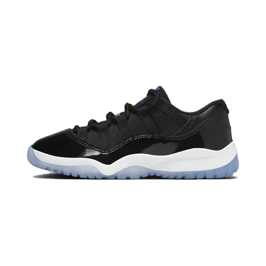 Air Jordan 11 Retro Low PS Space Jam Kids Sneakers Black Varsity-Royal White FV5116-004