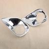 Front Bumper Fog Light Cover Lamp Trim Frame Bezel Fit for Toyota RAV4 2013-2015 Mirror Chrome