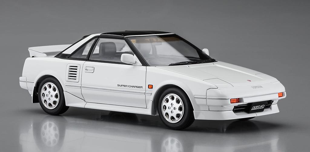 Hasegawa Historic Car Series Toyota MR2 Late Model Supercharger Bar Plastic Model HC45 1/24 (AW11) G-Limited (T Roof)