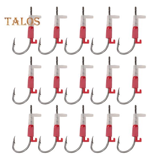 3/5/10/15/20Pcs Luminous Live Shrimp Fixing Hook Heavy Duty Glow-in-the-dark Barbed Fishhook Freshwater Saltwater Catfish Bass Fishing Hook Fishing