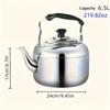 Stainless Steel Large Capacity Teapot - Versatile Kettle for Induction & Gas Stove, Heat-Retaining Design, Home & Restaurant Use